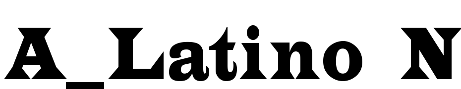 A_Latino Nr Font Download Free
