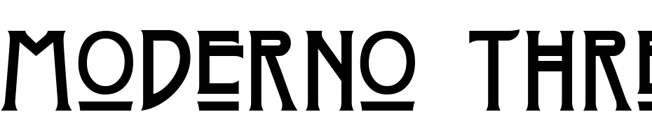 Moderno Three Schrift Herunterladen Kostenlos