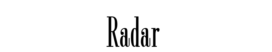 Radar Font Download Free