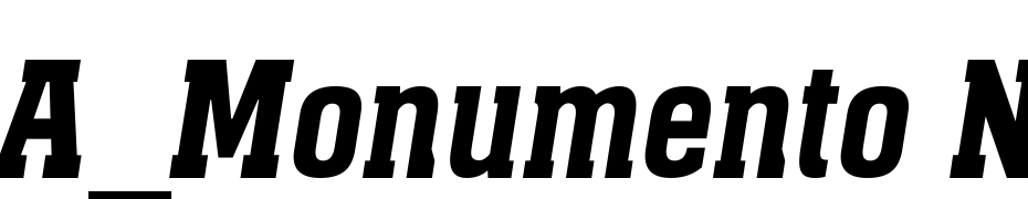 A_Monumento Nr Demi Bold Italic Font Download Free