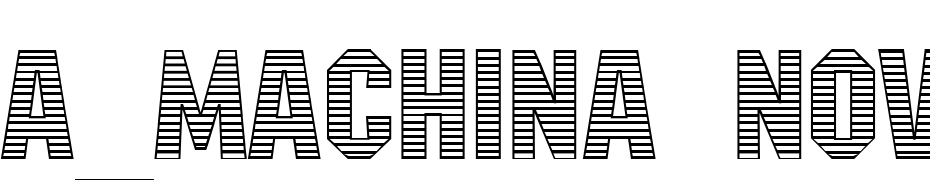 A_Machina Nova Str Mini Font Download Free