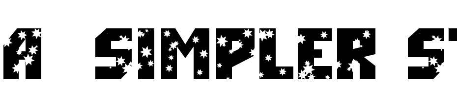 A_Simpler Strs Font Download Free