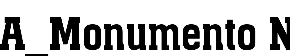 A_Monumento Nr Demi Bold Font Download Free