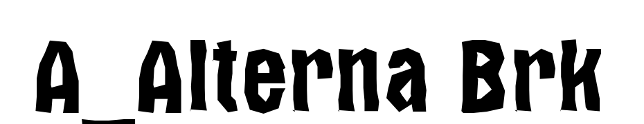 A_Alterna Brk Font Download Free