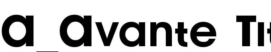 A_Avante Titler Cps LC Bold Font Download Free