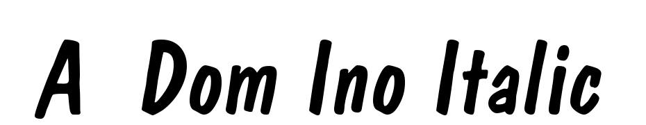 A_Dom Ino Italic Font Download Free