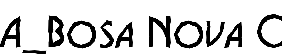 A_Bosa Nova Cps Brk Font Download Free