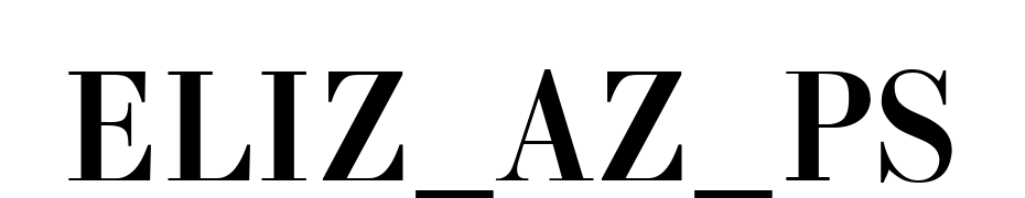 ELIZ_AZ_PS Font Download Free