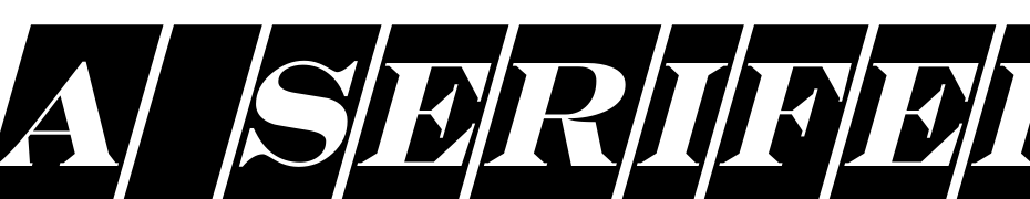 A_Serifer Titul Cm Obl Font Download Free