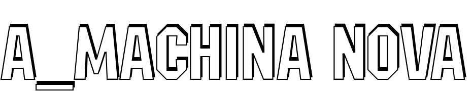 A_Machina Nova Sh Font Download Free