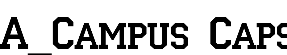 A_Campus Caps Font Download Free