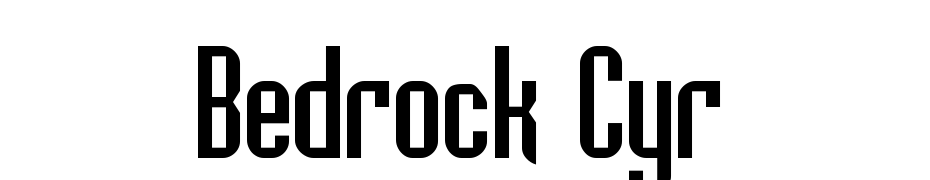 Bedrock Cyr Font Download Free