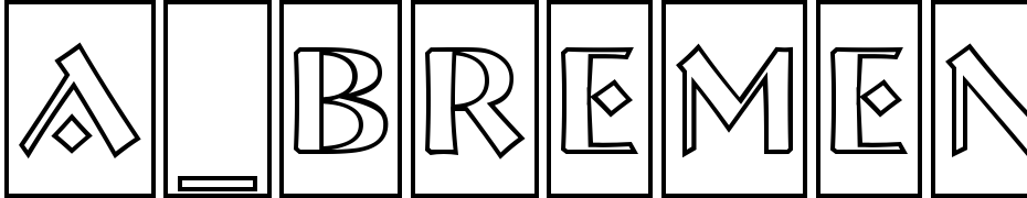 A_Bremen Cm Otl Font Download Free