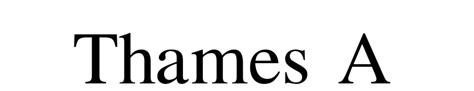 Thames A Font Download Free
