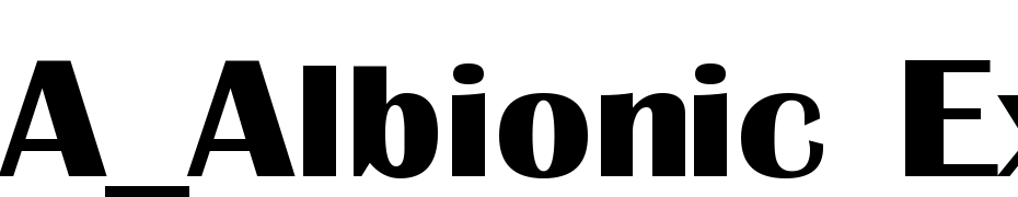 A_Albionic Exp Bold Font Download Free