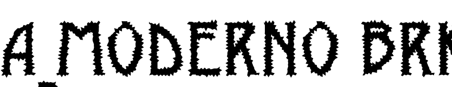 A_Moderno Brk Font Download Free