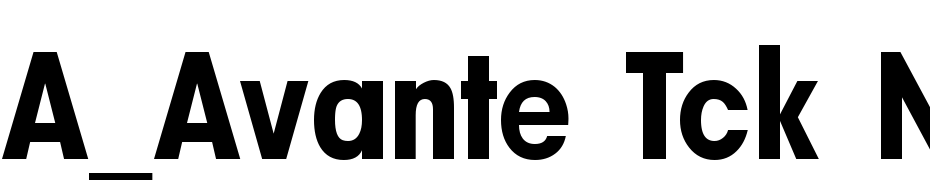 A_Avante Tck Nr Extra Bold Font Download Free