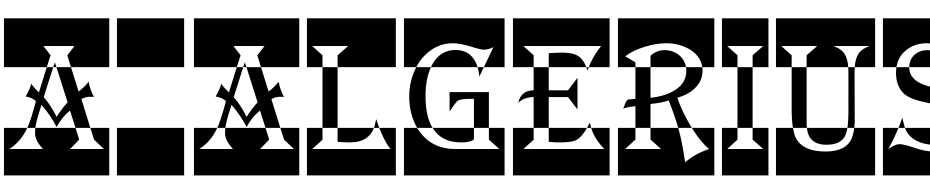 A_Algerius Nr Dc Cm Scarica Caratteri Gratis