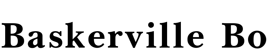 Baskerville Bold Font Download Free