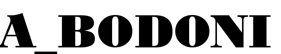 A_Bodoni Orto Titul Black Font Download Free