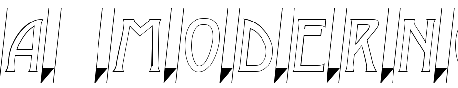 A_Moderno Cm Otl3DSh Yazı tipi ücretsiz indir