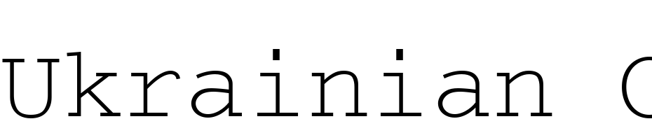 Ukrainian Courier Font Download Free