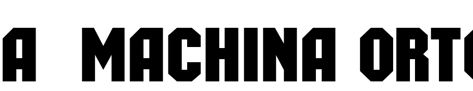A_Machina Orto Bold Schrift Herunterladen Kostenlos