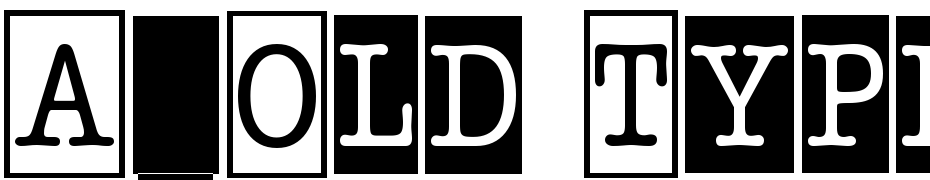A_Old Typer Nr Cm Cmb1 Font Download Free