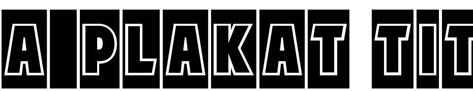 A_Plakat Titul Cm Gr Font Download Free