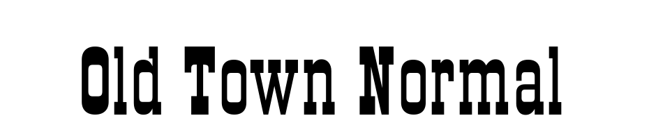 Old Town Normal Font Download Free