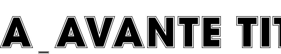 A_Avante Titul Gr Heavy Font Download Free