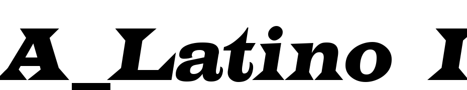 A_Latino Italic Yazı tipi ücretsiz indir