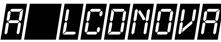 A_LCDNova Cm Obl Font Download Free