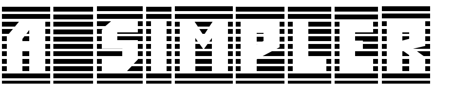 A_Simpler Cm Strp Hl Font Download Free