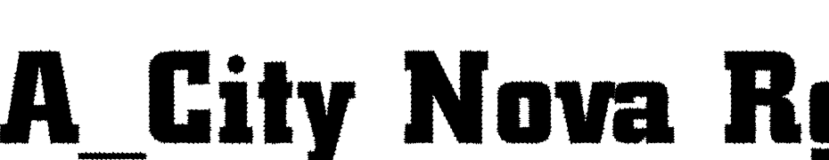 A_City Nova Rg Bold Font Download Free