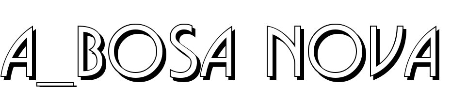 A_Bosa Nova Sh Scarica Caratteri Gratis