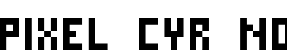 Pixel Cyr Normal Yazı tipi ücretsiz indir