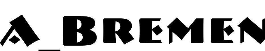 A_Bremen Caps Bold Font Download Free