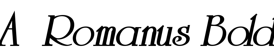 A_Romanus Bold Italic Font Download Free