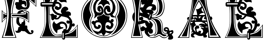 Floral Majuscules, 11th C. Font Download Free
