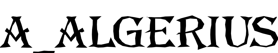 A_Algerius Brk Font Download Free