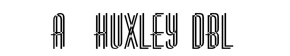 A_Huxley Dbl Font Download Free