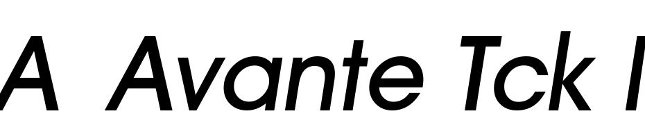 A_Avante Tck Medium Italic Scarica Caratteri Gratis