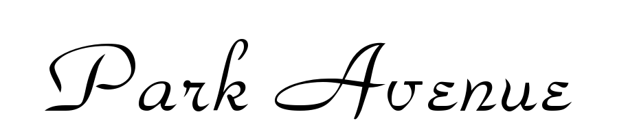 Park Avenue Font Download Free