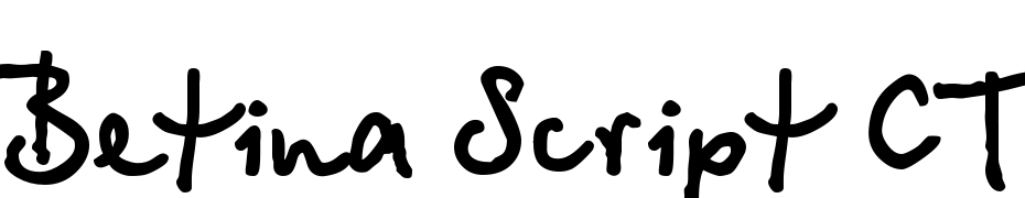 Betina Script CTT Bold Scarica Caratteri Gratis