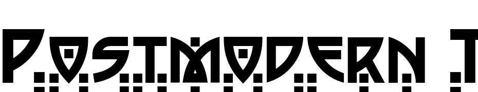 Postmodern Two Font Download Free