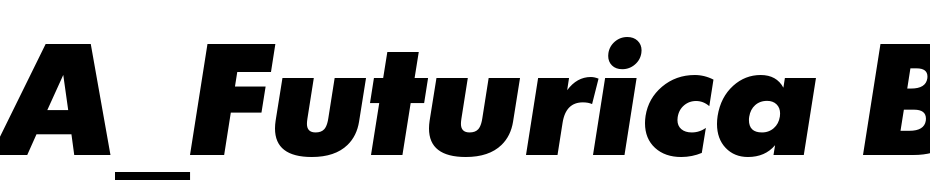 A_Futurica Black Italic Font Download Free