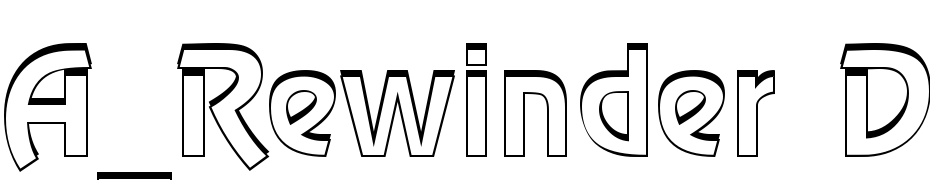 A_Rewinder Demi Sh Font Download Free