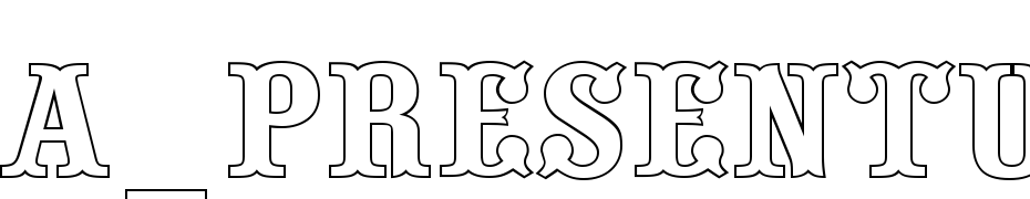 A_Presentum Otl Font Download Free