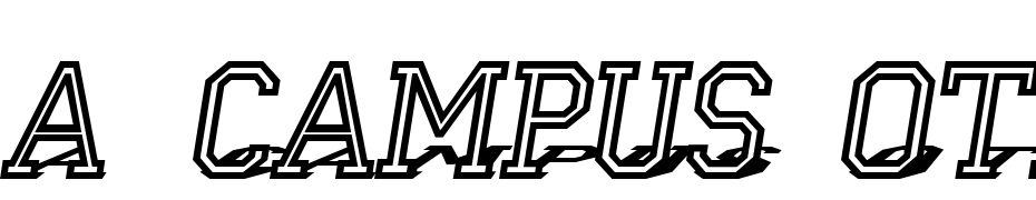 A_Campus Otl3DShad Font Download Free